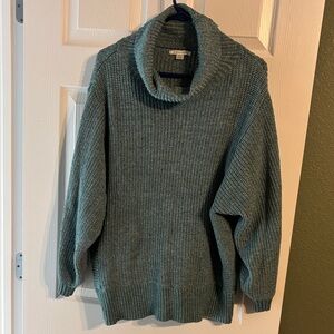 American Eagle Outfitters Green Cowl Neck Sweater